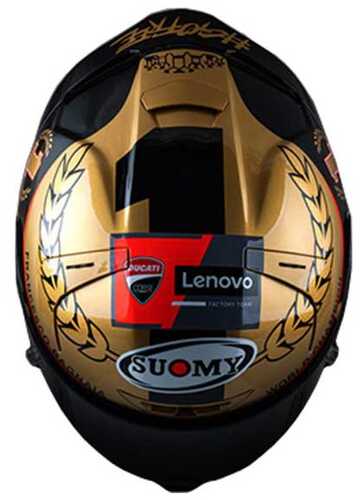 SUOMY SR-GP KASK PECCO BAGNAIA WORLD CHAMPION 2022 GOLD LIMITED EDITION - 5
