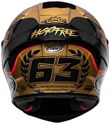 SUOMY SR-GP KASK PECCO BAGNAIA WORLD CHAMPION 2022 GOLD LIMITED EDITION