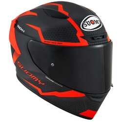 SUOMY - SUOMY TRACK-1 KASK REACTION MAT ANTRASİT KIRMIZI (1)