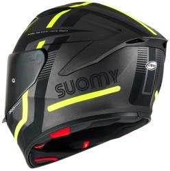 SUOMY TRACK-1 KASK NINETY SEVEN GUN METAL-YELLOW - Thumbnail