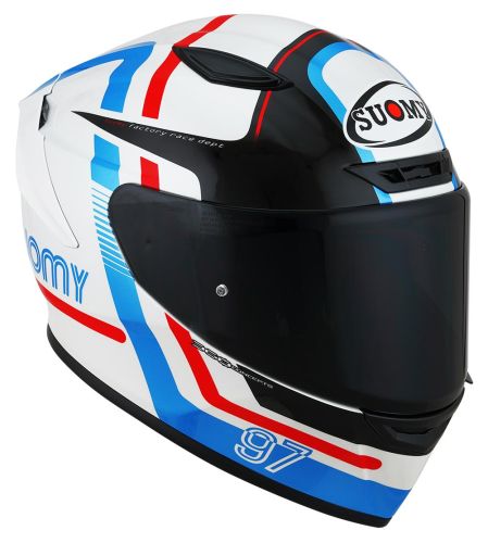 SUOMY TRACK-1 KASK NINETY SEVEN WHITE-RED