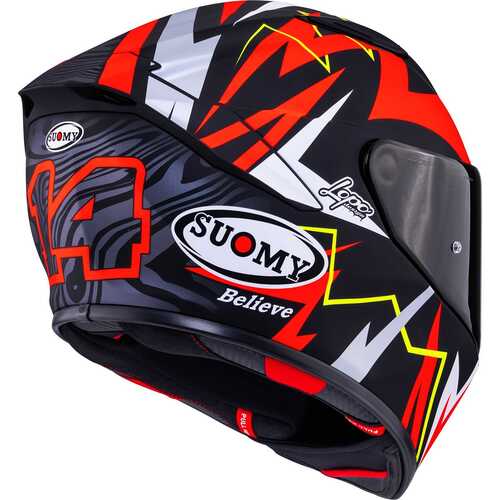 SUOMY TRACK-1 KASK SAM LOWES EDITION 2025 MAT KIRMIZI