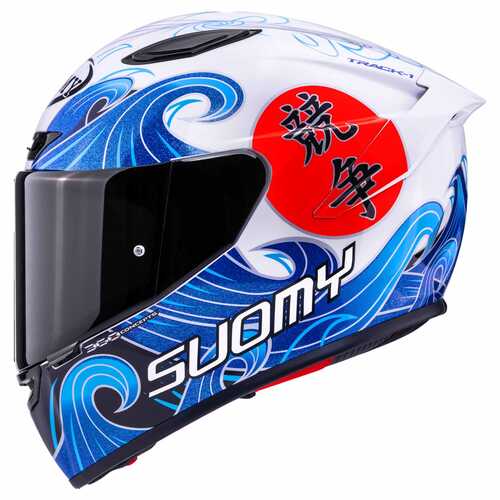 SUOMY TRACK-1 KASK WAVES BEYAZ