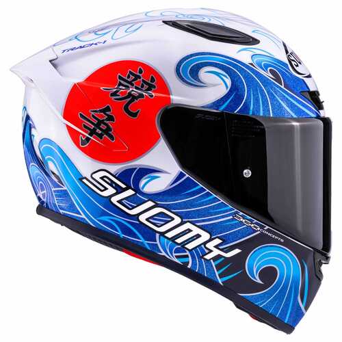 SUOMY TRACK-1 KASK WAVES BEYAZ
