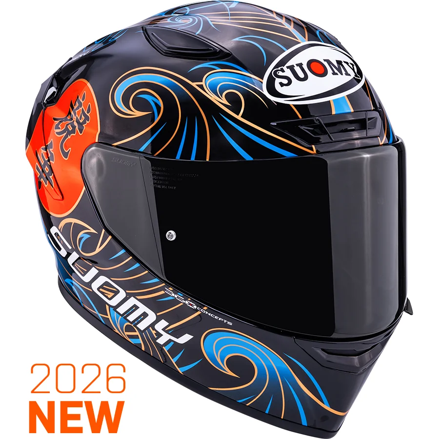 SUOMY - SUOMY TRACK-1 KASK WAVES SİYAH (1)