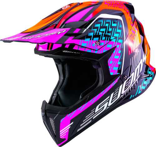 SUOMY X-WING MOTLEY KASK KIRMIZI MOR