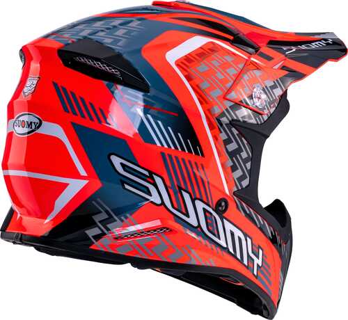 SUOMY X-WING MOTLEY KASK KIRMIZI SİYAH