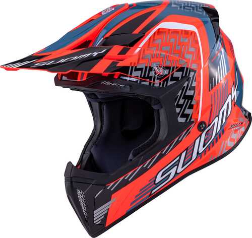 SUOMY X-WING MOTLEY KASK KIRMIZI SİYAH