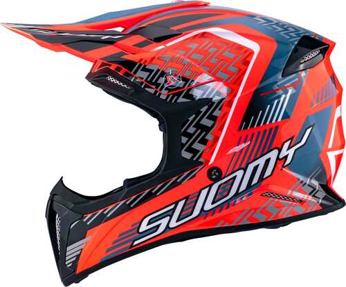 SUOMY X-WING MOTLEY KASK KIRMIZI SİYAH
