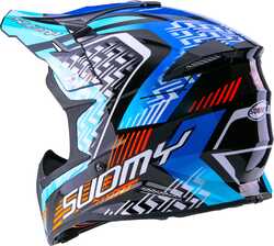 SUOMY X-WING MOTLEY KASK MAVİ SİYAH - Thumbnail