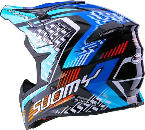 SUOMY X-WING MOTLEY KASK MAVİ SİYAH