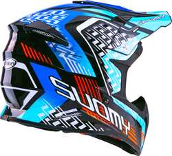 SUOMY X-WING MOTLEY KASK MAVİ SİYAH - Thumbnail