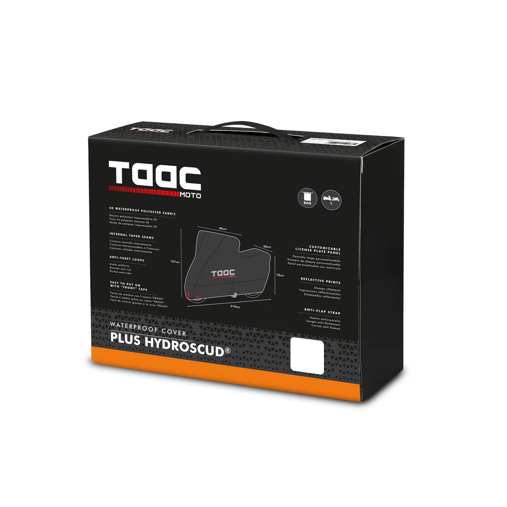 TAAC SPORT - TAAC COVER PLUS HYDROSCUD® SU GEÇİRMEZ MOTOSİKLET BRANDASI SİYAH (1)