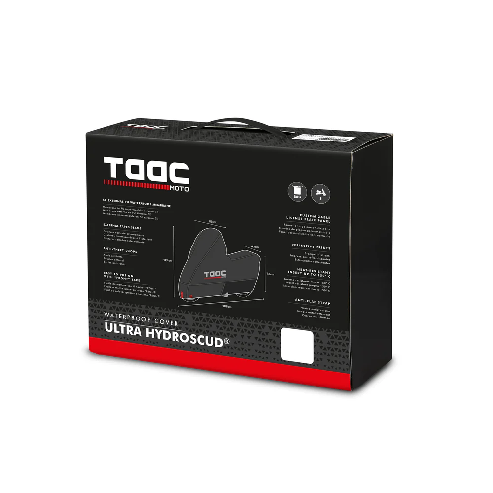 TAAC SPORT - TAAC COVER ULTRA HYDROSCUD® SU GEÇİRMEZ MOTOSİKLET BRANDASI SİYAH (1)