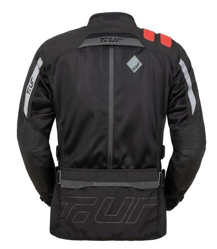 T.UR J-FOUR TOURING CEKET SİYAH-KIRMIZI