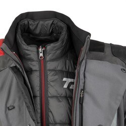 T.UR J-ZERO LAMİNE TOURING CEKET GRİ - Thumbnail