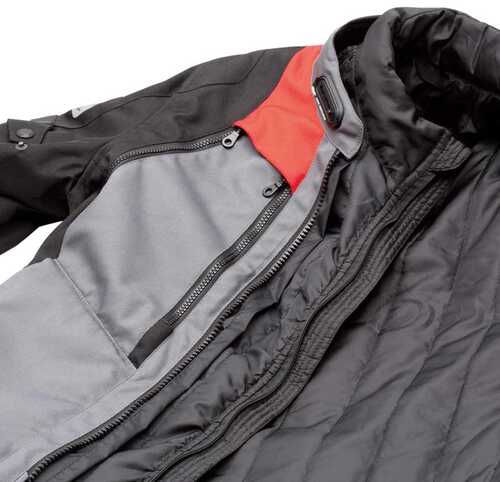 T.UR NEVADA HYDROSCUD® AA TOURING CEKET KOYU GRİ KIRMIZI