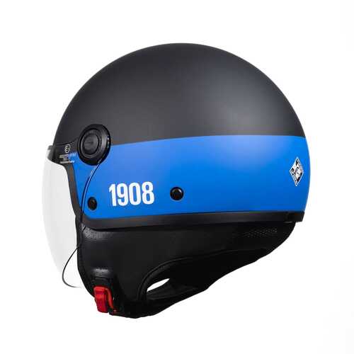 TUCANO URBANO EL JETTIN 6.0 YARIM KASK INTER NERAZZURRO MAT SİYAH