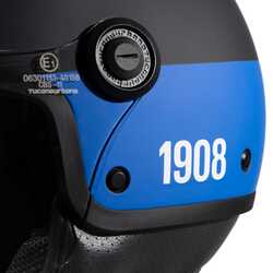 TUCANO URBANO EL JETTIN 6.0 YARIM KASK INTER NERAZZURRO MAT SİYAH - Thumbnail