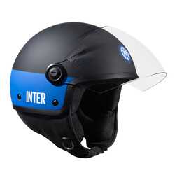 TUCANO URBANO EL JETTIN 6.0 YARIM KASK INTER NERAZZURRO MAT SİYAH - Thumbnail