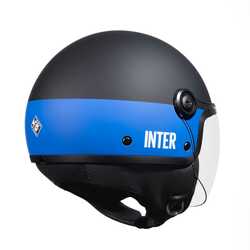 TUCANO URBANO EL JETTIN 6.0 YARIM KASK INTER NERAZZURRO MAT SİYAH - Thumbnail