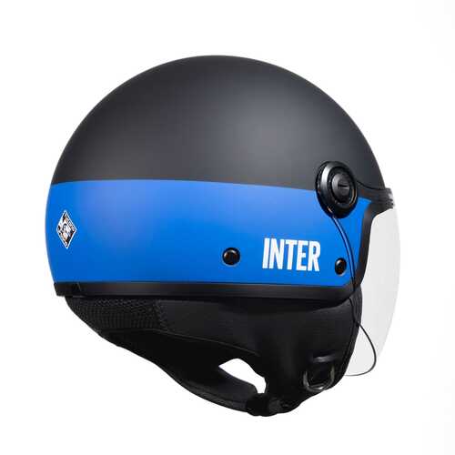 TUCANO URBANO EL JETTIN 6.0 YARIM KASK INTER NERAZZURRO MAT SİYAH