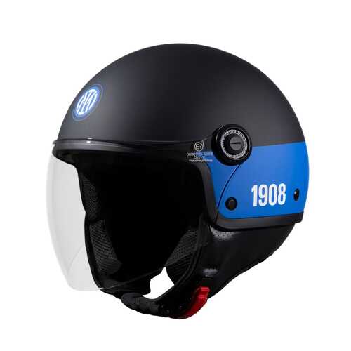 TUCANO URBANO EL JETTIN 6.0 YARIM KASK INTER NERAZZURRO MAT SİYAH
