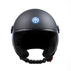 TUCANO URBANO EL JETTIN 6.0 YARIM KASK INTER NERAZZURRO MAT SİYAH - Thumbnail