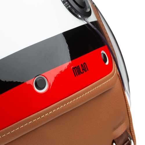 TUCANO URBANO EL JETTIN 6.0 YARIM KASK MILAN DEVIL İNCİ BEYAZI