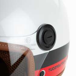 TUCANO URBANO EL JETTIN 6.0 YARIM KASK MILAN DEVIL İNCİ BEYAZI - Thumbnail