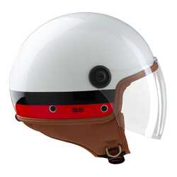 TUCANO URBANO EL JETTIN 6.0 YARIM KASK MILAN DEVIL İNCİ BEYAZI - Thumbnail