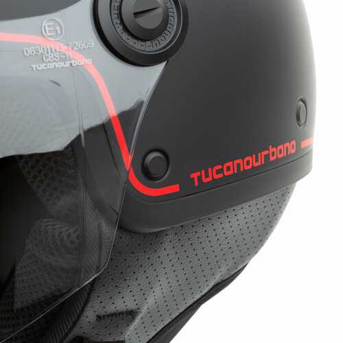 TUCANO URBANO EL JETTIN 6.0 YARIM KASK MILAN SKYLINE MAT SİYAH