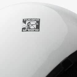 TUCANO URBANO EL JETTIN 6.0 YARIM KASK PARLAK BUZ BEYAZI - Thumbnail