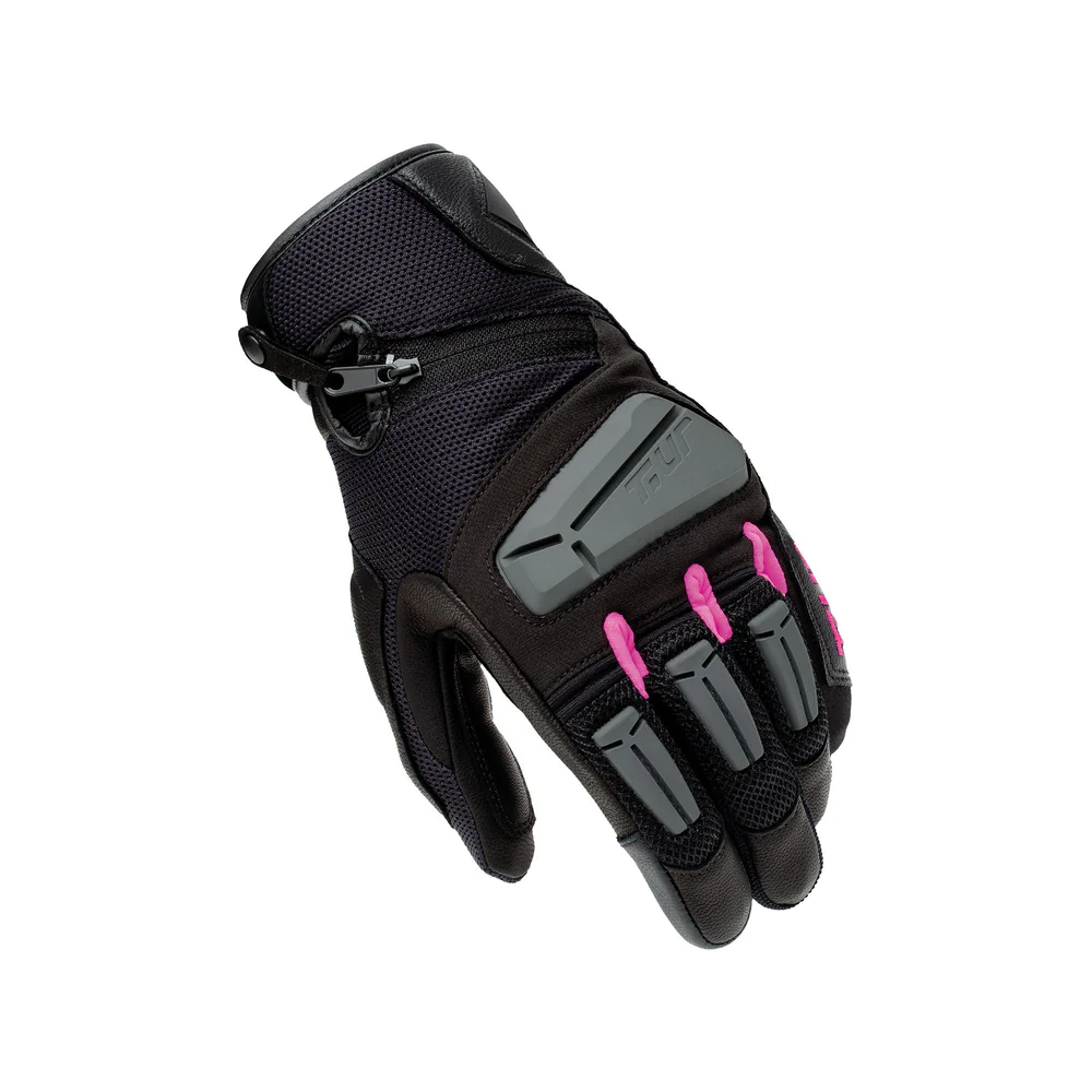 T.UR G-FOUR LADY ELDİVEN SİYAH FUŞYA - Thumbnail