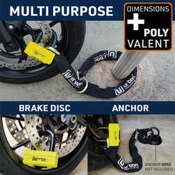 URBAN SECURITY UR74-120 13.5 MM 120CM KEMENT ZİNCİR KİLİT - Thumbnail