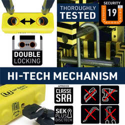 URBAN SECURITY UR74-120 13.5 MM 120CM KEMENT ZİNCİR KİLİT - Thumbnail