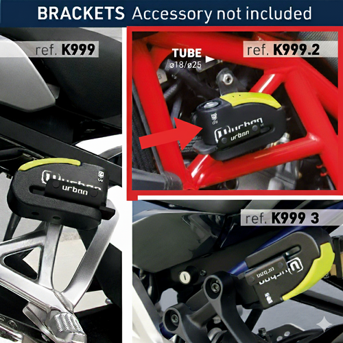 URBAN SECURITY 999 ALARMLI DİSK KİLİDİ SABİTLEME BRAKETİ