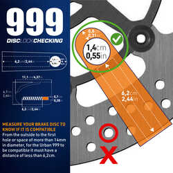 URBAN SECURITY 999 S.R.A SINIFI ALARMLI DİSK KİLİDİ 14mm PİM - Thumbnail