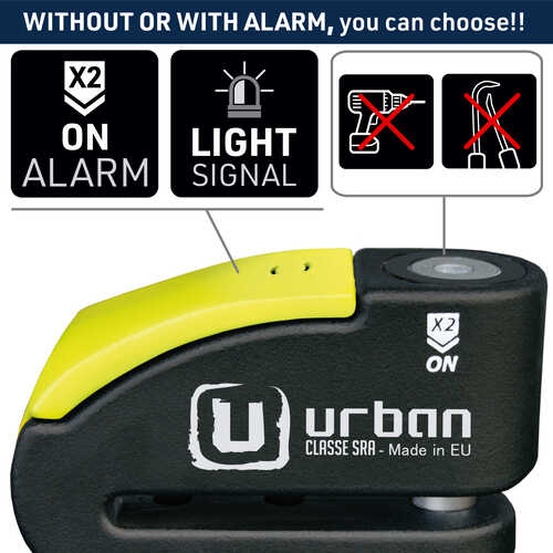 URBAN SECURITY 999 S.R.A SINIFI ALARMLI DİSK KİLİDİ 14mm PİM