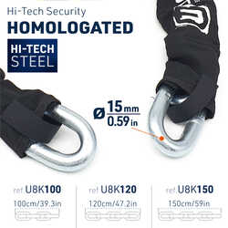 URBAN SECURITY U8K150 15MM SRA SINIFI ZİNCİR KİLİT - Thumbnail