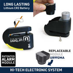 URBAN SECURITY UR10 SRA ALARMLI DİSK KİLİDİ - Thumbnail