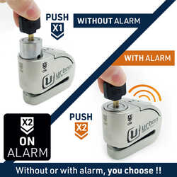 URBAN SECURITY UR14S S.R.A. SINIFI ALARMLI DİSK KİLİDİ 14mm PİM - Thumbnail