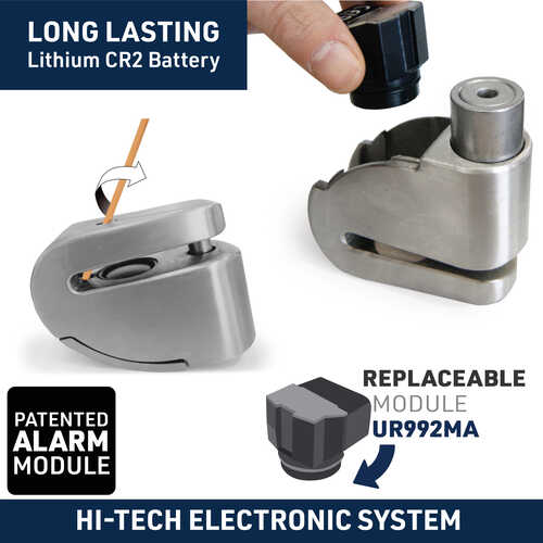 URBAN SECURITY UR14S S.R.A. SINIFI ALARMLI DİSK KİLİDİ 14mm PİM