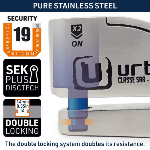 URBAN SECURITY UR14S S.R.A. SINIFI ALARMLI DİSK KİLİDİ 14mm PİM