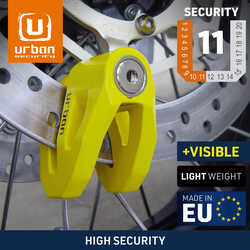 URBAN SECURITY UR208Y 10mm DİSK KİLİDİ - Thumbnail