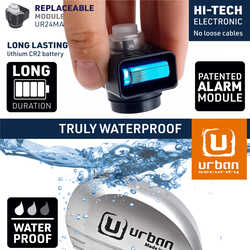 URBAN SECURITY UR22 VESPA UYUMLU ALARMLI DİSK KİLİDİ 6MM PİM - Thumbnail