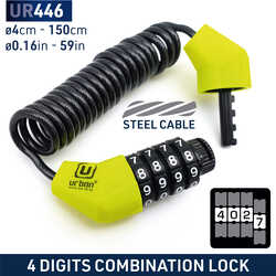 URBAN SECURITY UR446 ŞİFRELİ HALAT KİLİT - Thumbnail
