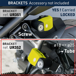 URBAN SECURITY - URBAN SECURITY UR6 ALARMLI DISK KILIDI SABİTLEME BRAKETİ