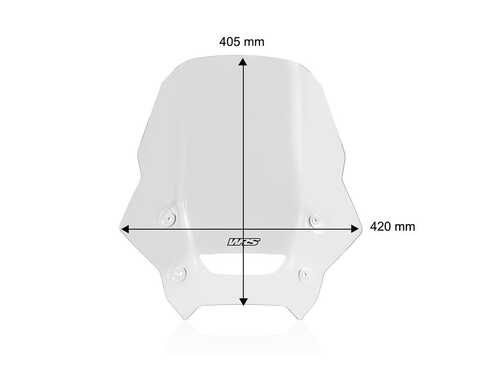 WRS HONDA NX 500 2025-2026 TOURİNG RÜZGAR SİPERLİĞİ ŞEFFAF HO077T
