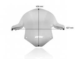 WRS BMW S1000 RR 2019-2024 YÜKSEK YARIŞ CAMI FÜME BM051F - Thumbnail